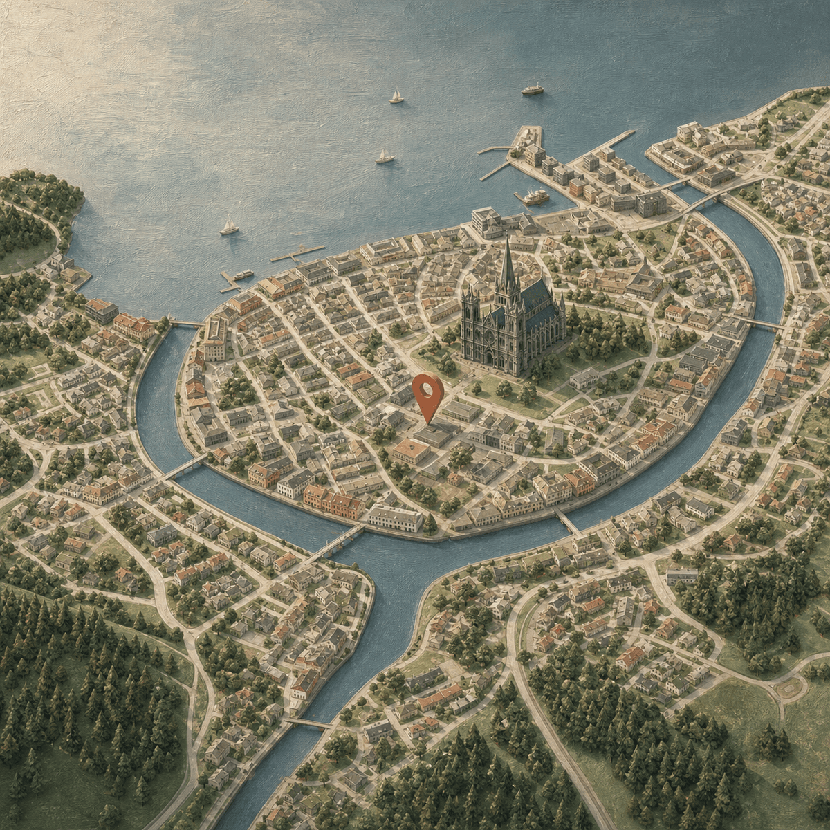 Kart over Trondheim — TRINX lokasjon