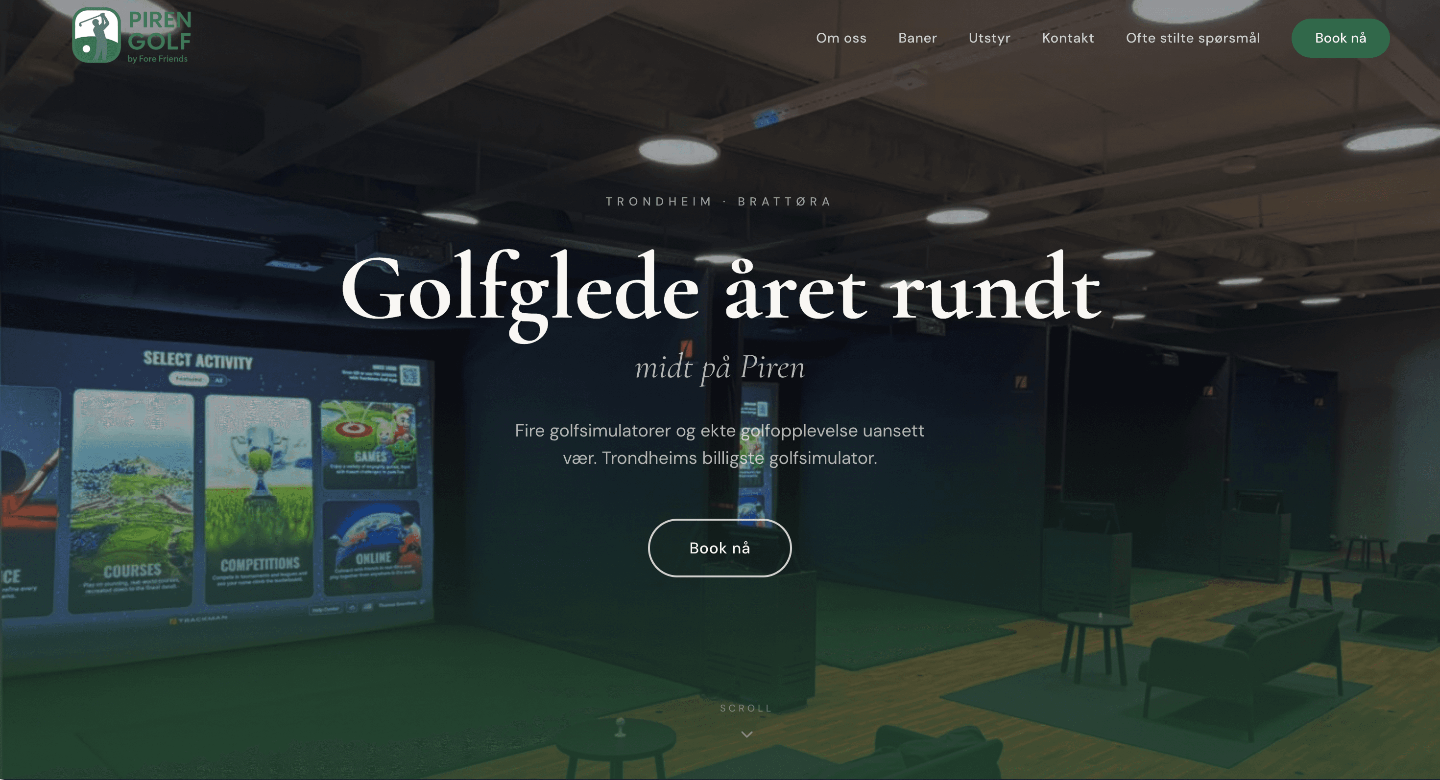 Piren Golf nettside